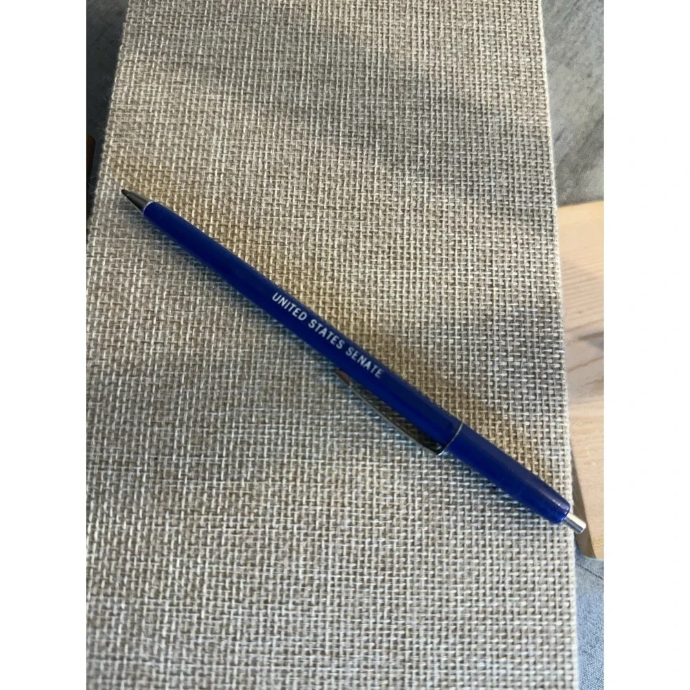 Vintage U.S. Senate Souvenir Blue Ballpoint Pen – DC Capitol Hill Collectible